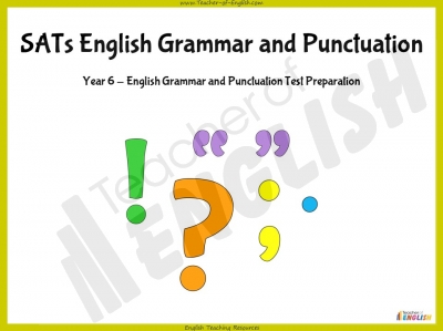 SATs English Grammar and Punctuation Test Preparation - Year 6